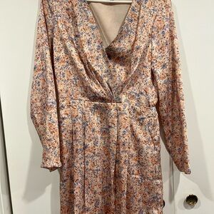 Dynamite Floral Long Sleeve Dress